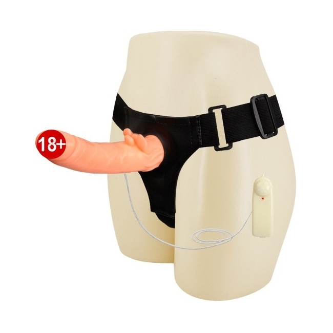 Ultra Passıonate Harness Vajina Girişli Titreşimli İçi Dolu Protez Penis Vibratör