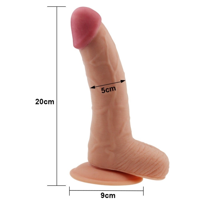 Ultra Yumuşak Özel Dokulu 21 Cm Belden Bağlamalı Penis
