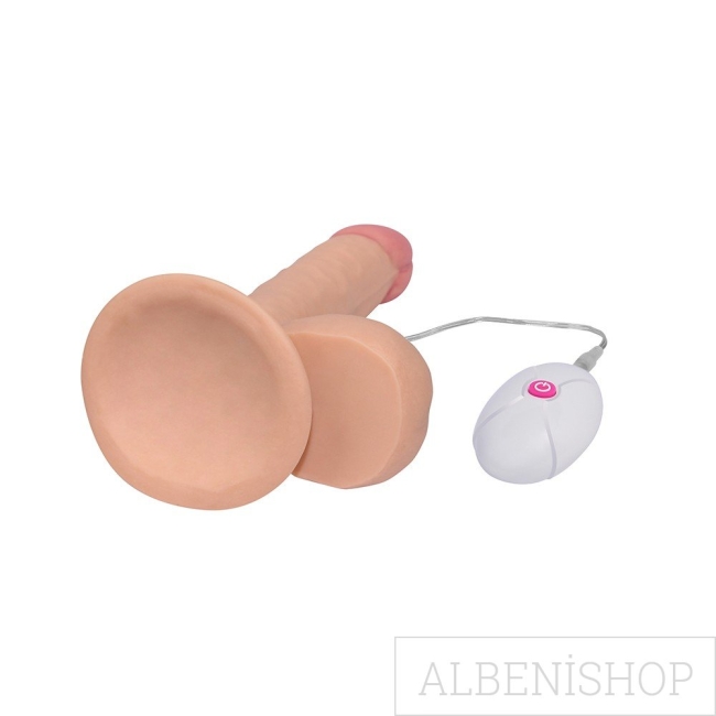 Lovetoy Ultra Yumuşak Özel Dokulu 18 Cm Titreşimli Realistik Penis