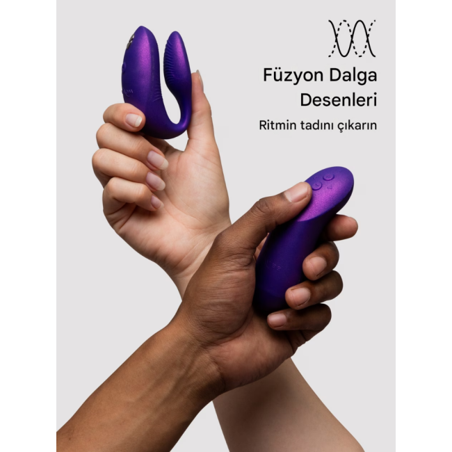 We-Vibe Chorus Pro Vibrant Future Dusk Uygulama ve Uzaktan Kumandalı Çift Vibratörü Kutusuz Ürün 