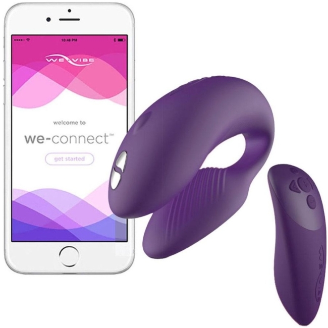 We-Vibe Chorus Purple Çiftlere Özel Telefon Kontrol Vibratör 