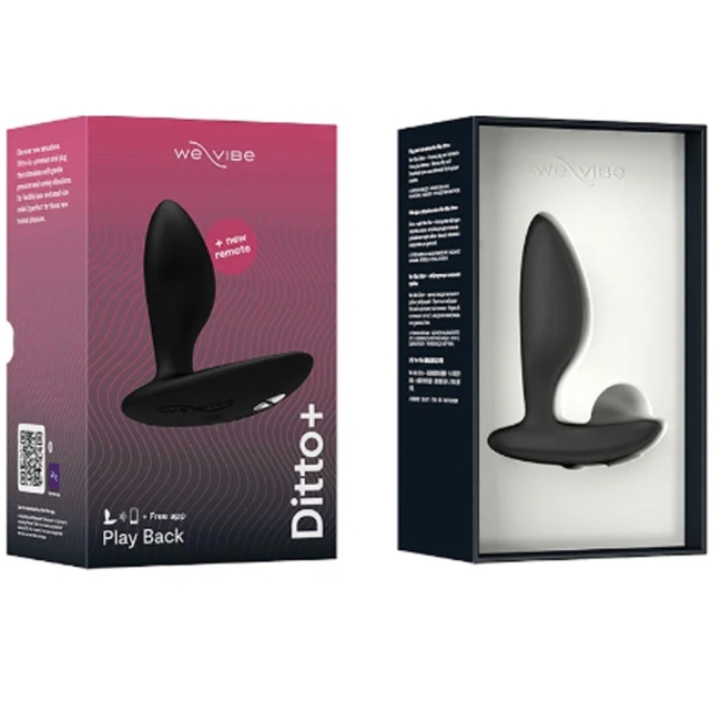 We-Vibe Ditto+ Satin Black App Kontrollü Anal Plug