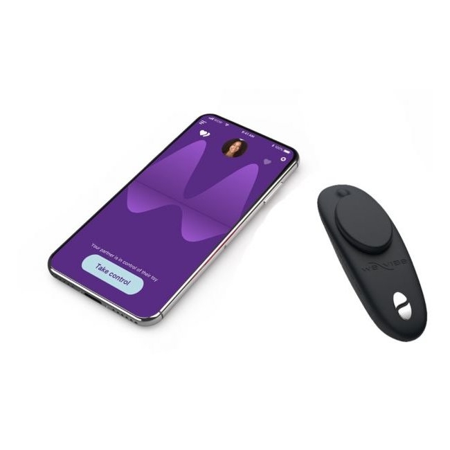 We-Vibe Moxie Satin Black Telefon Kontrollü Giyilebilen Çiftlere Özel Vibratör