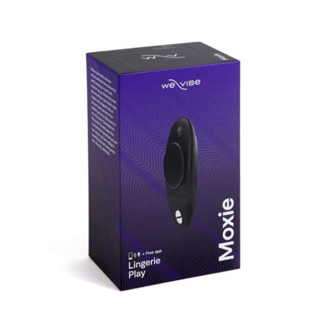 We-Vibe Moxie Satin Black Telefon Kontrollü Giyilebilen Çiftlere Özel Vibratör