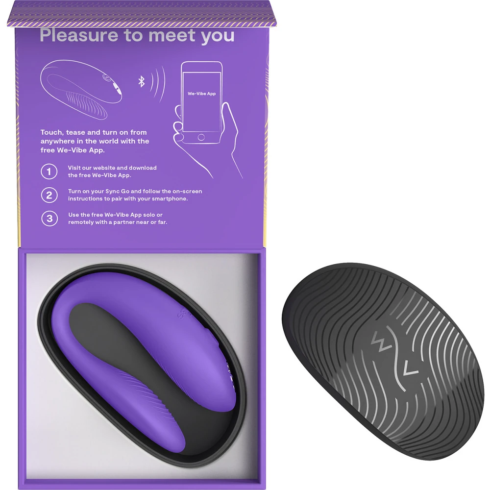 We-Vibe Sync Go Giyilebilir Mor Vibratör