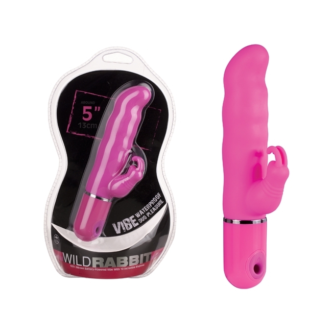 Wild Rabbit Tavşan Figürlü Klitoral Uyarıcılı Titreşimli Pembe Vibratör