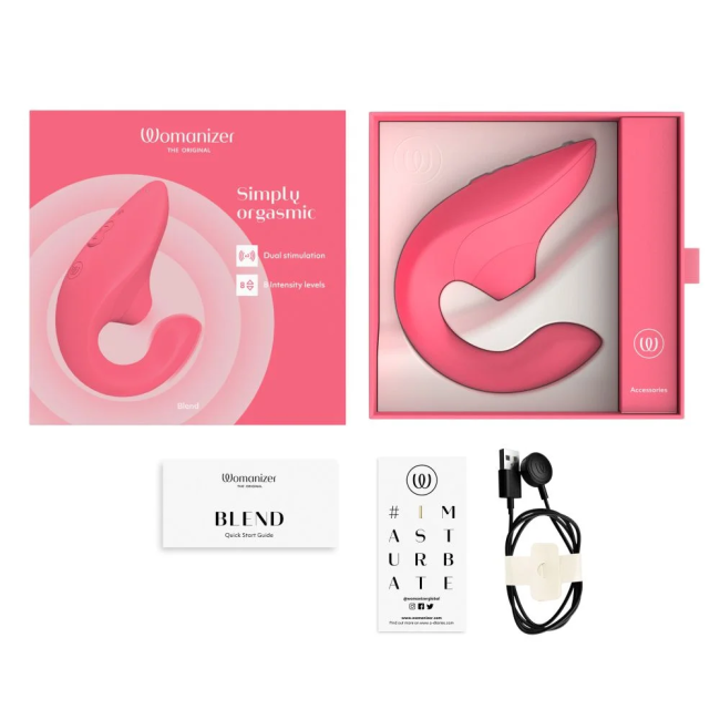 Womanizer Blend Rose Air Pleasure G-Noktası ve Klitoral Rabbit Vibratör ​