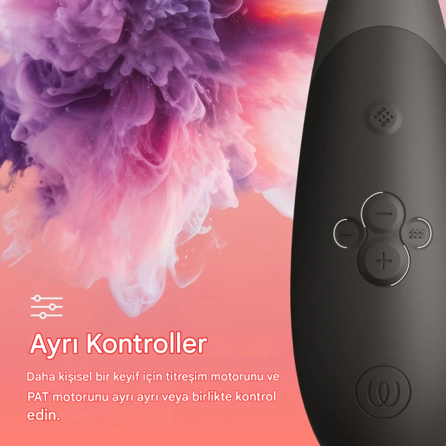 Womanizer Enhance Black Emiş ve Titreşimli 2 si 1 Arada Klitoris Stimülatör Vibratörü