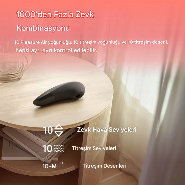 Womanizer Enhance Black Emiş ve Titreşimli 2 si 1 Arada Klitoris Stimülatör Vibratörü