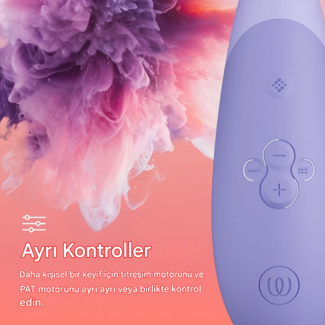 Womanizer Enhance Lilac Emiş ve Titreşimli 2 si 1 Arada Klitoris Stimülatör Vibratörü