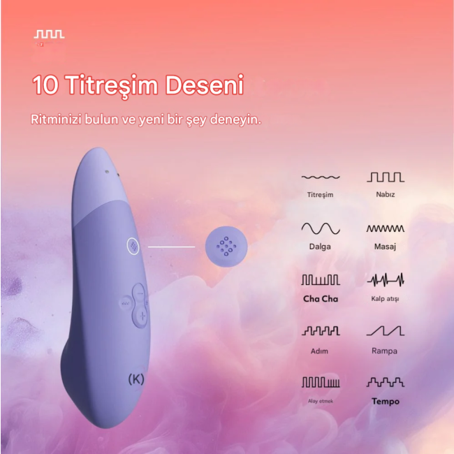 Womanizer Enhance Lilac Emiş ve Titreşimli 2 si 1 Arada Klitoris Stimülatör Vibratörü