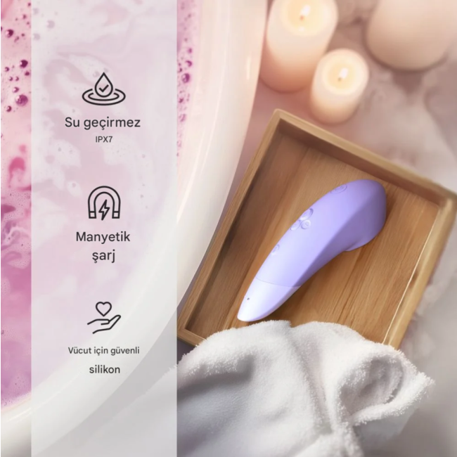 Womanizer Enhance Lilac Emiş ve Titreşimli 2 si 1 Arada Klitoris Stimülatör Vibratörü