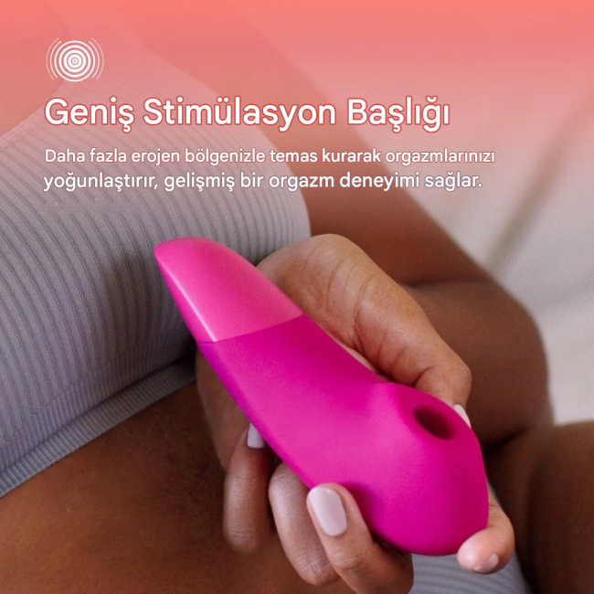 Womanizer Enhance Pink Emiş ve Titreşimli 2 si 1 Arada Klitoris Stimülatör Vibratörü