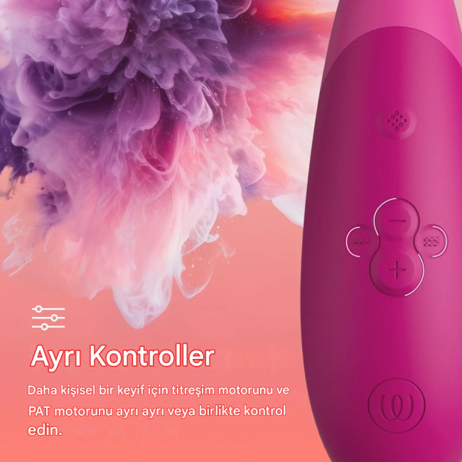 Womanizer Enhance Pink Emiş ve Titreşimli 2 si 1 Arada Klitoris Stimülatör Vibratörü