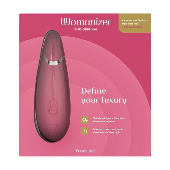 Womanizer Premium 2 Raspberry Emiş Yapabilen 14 Modlu Klitoris Vibratör