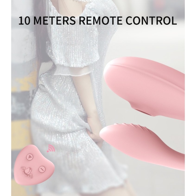 Wowyes A7 Emiş Yapabilen G-Bölgesi ve Klitoris Uyarıcı Giyilebilen Kumandalı Vibratör