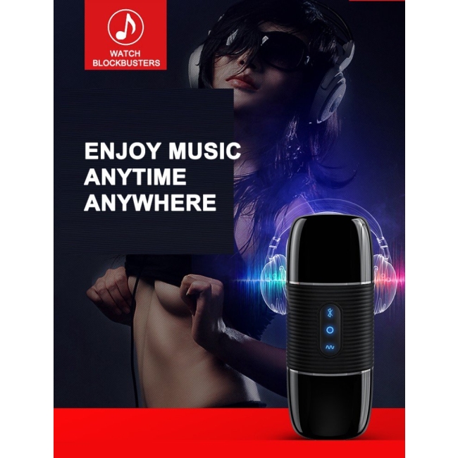 Wowyes B2 Bluetooth Kontrollü Vajina Mastürbatör&Müzik Çalar Hoparlörü