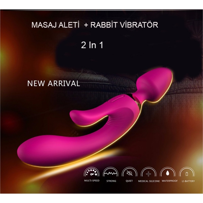Wowyes Veran Yeni Dizayn 3 Motorlu Rabbit Vibratör Ve Masaj Aleti 