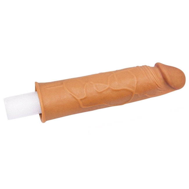 X-Tender Realistik Dokuda 2.5 Cm Uzatmalı Penis Kılıfı-LV1050B