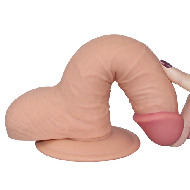 Yeni Nesil Ultra Yumuşak Özel Dokulu 18 Cm Realistik Penis-1084