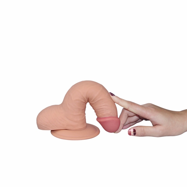 Yeni Nesil Ultra Yumuşak Özel Dokulu 18 Cm Realistik Penis-1084