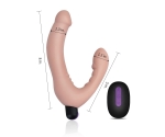 Uzaktan Kumandalı Ultra Lüks Strapless Double Vibratör Penis