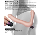 Uzaktan Kumandalı Ultra Lüks Strapless Double Vibratör Penis