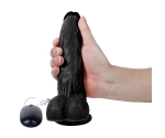 Dildo Series Siyah Dragon 21 Cm 10 Modlu Titreşimli Realistik Penis