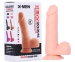 18 Cm Esnek Dokuda Güçlü Vantuza Sahip Realistik Penis