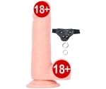 18 Cm Esnek Dokuda Yumuşak Belden Bağlamalı Realistik Penis 18 Cm Esnek Dokuda Yumuşak Belden Bağlamalı Realistik Penis
