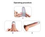 3 Farklı Boyda Özel Gerçekci Yumuşak Dokuya Sahip Harika Penis Kılıfı Seti
