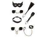 7 Parça Komple Deri Siyah Renk Fetiş Fantazi Seti