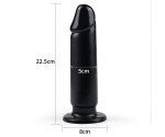 Anal Siyah 23 Cm Büyük Boy Dildo Plug
