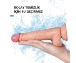 20 Cm Kumandalı Titreşimli Yumuşak Vantuzlu Realistik Penis