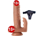 Austin 20 Modlu Titreşimli 21 Cm Belden Bağlamalı Kumandalı Realistik Penis	