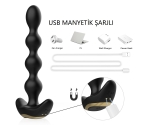 Austin 9 Modlu Titreşimli Kumandalı Esnek Boğumlu Anal Plug Vibratör