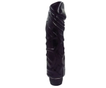 Ayarlanabilir Güçlü Titreşimli 22 Cm Damarlı Siyah Vibratör