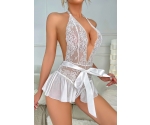 Beyaz Dantel Beyaz Kurdeleli Seksi Babydoll Giyim Beyaz Dantel Beyaz Kurdeleli Seksi Babydoll Giyim