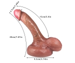20 Cm Esnek Yumuşak Dokulu Ultra Gerçekci Realistik Penis 