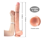 Bonilove Huoer Sword 43 Cm Realistik Damarlı Dev Kemerli Penis