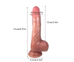 İleri Geri Ve Salınım Hareketli 21 Cm Şarjlı Realistik Penis
