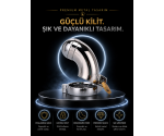 Bonilove Metal Chastity Cage Fetiş Kilitli Penis Kafesi