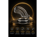 Bonilove Metal Chastity Cage Fetiş Kilitli Penis Kafesi
