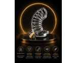 Bonilove Metal Chastity Cage Fetiş Kilitli Penis Kafesi