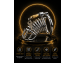 Bonilove Metal Chastity Cage Fetiş Kilitli Penis Kafesi