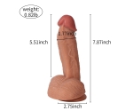 Borg Ultra Yumuşak Çift Katmanlı 20 Cm Realistik Penis Dildo	