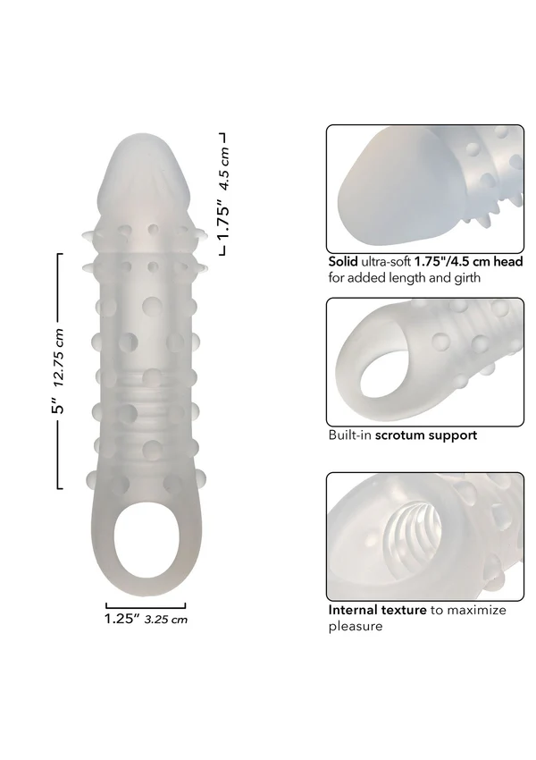 Calexotıcs Liquid Silicone Adonis Tırtıklı Penis Kılıfı