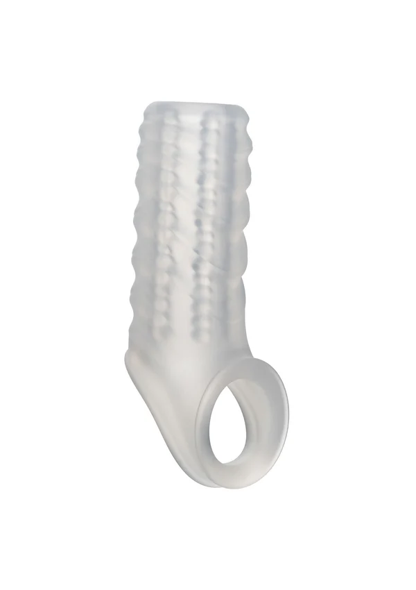 Calexotıcs Silikon Testis Destekli Yarım Penis Kılıfı