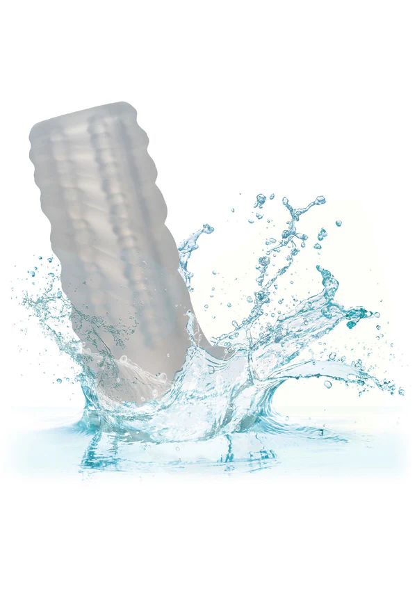 Calexotıcs Silikon Testis Destekli Yarım Penis Kılıfı