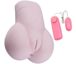 Çift Grişli Anal & Vajinal Kullanılabilen Yumuşak Titreşimli Mastürbatör